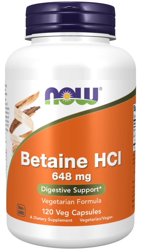 NOW BETAINE HCL 120X648MG KAPSULE-0